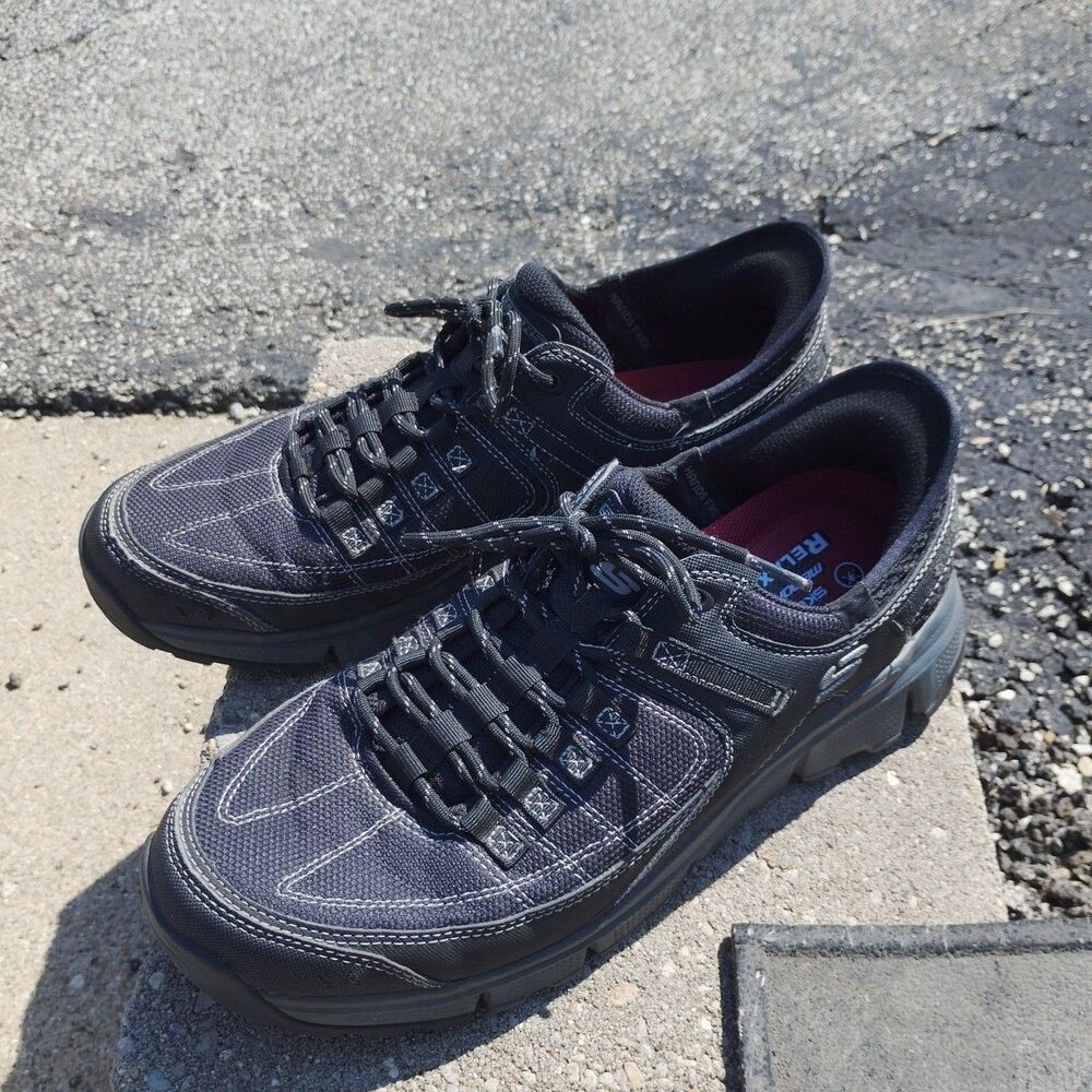 Skechers Mens Sz 13 Sneakers Shoes Hands Free Slip-ins Summits Black 237622